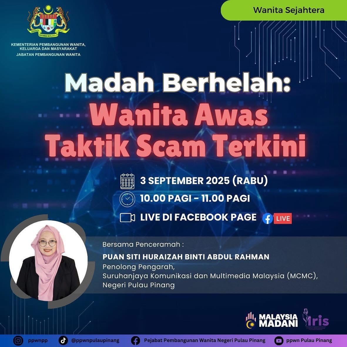 Wanita Sejahtera: Madah Berhelah: Wanita Awas Taktik Scam Terkini
